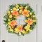 24 Inch Summer Floral Wreath for Front Door, Wreath with Dahlias and Daisies, Flower Home Wreath Decor for Outdoor and Indoor Farmhouse Decoration